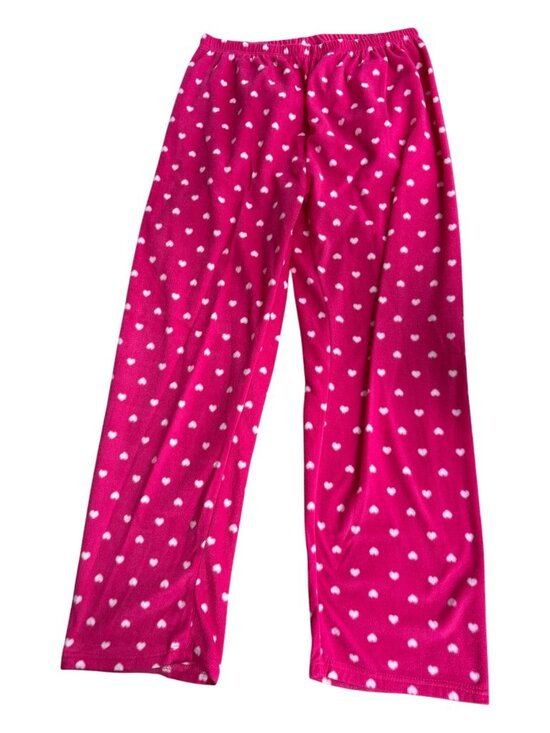 Gabriella Other - Gabriella by 10W Apparel Pink Heart Fleec Pajama Pants Size L (2659-1)
